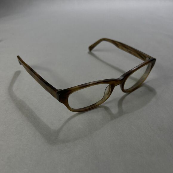 Warby Parker Eyeglasses Finn 210 Brown Marbled Frames Only 48 18 140 - Picture 2 of 10
